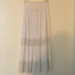 Bohemian White Skirt